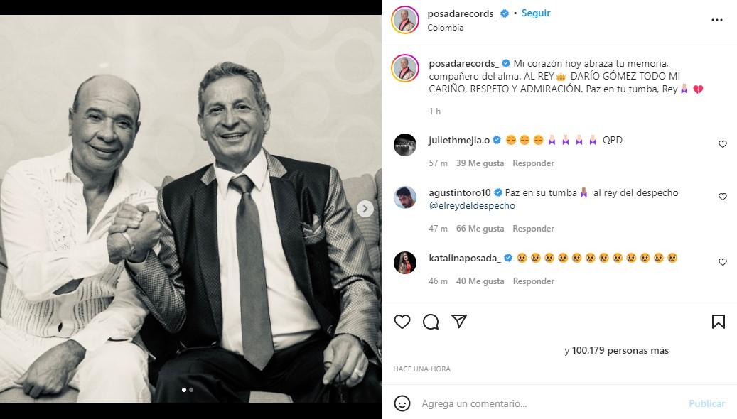 Las reacciones de cantantes populares tras la repentina muerte de Darío Gómez