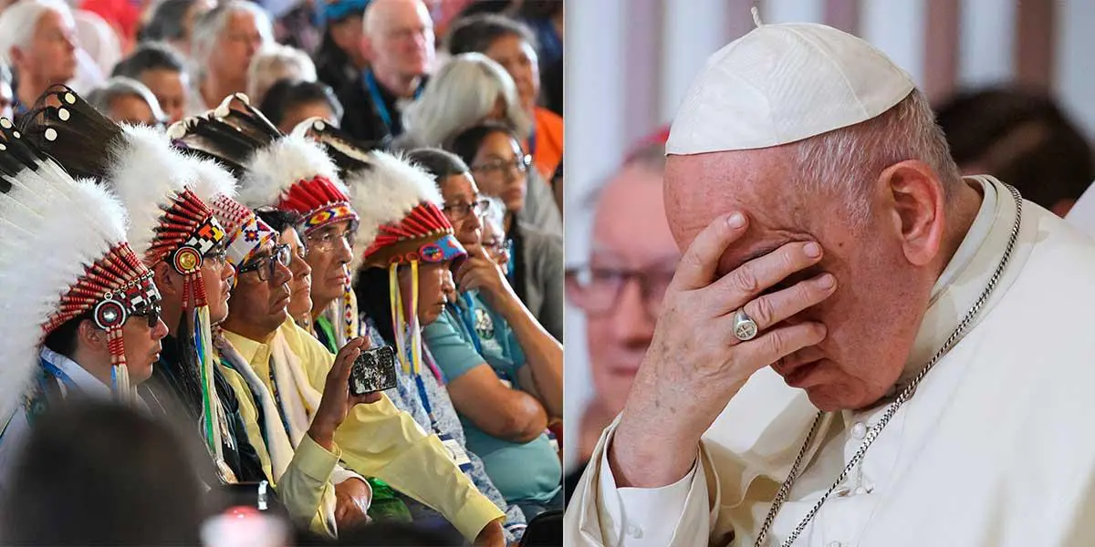 El papa reiteró su perdón a los indígenas en Canadá y advirtió de nuevas colonizaciones