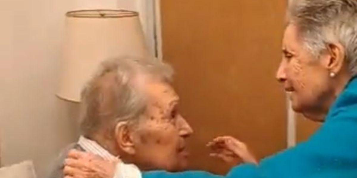 (Video) El amor eterno existe: el emotivo reencuentro de una pareja de abuelos