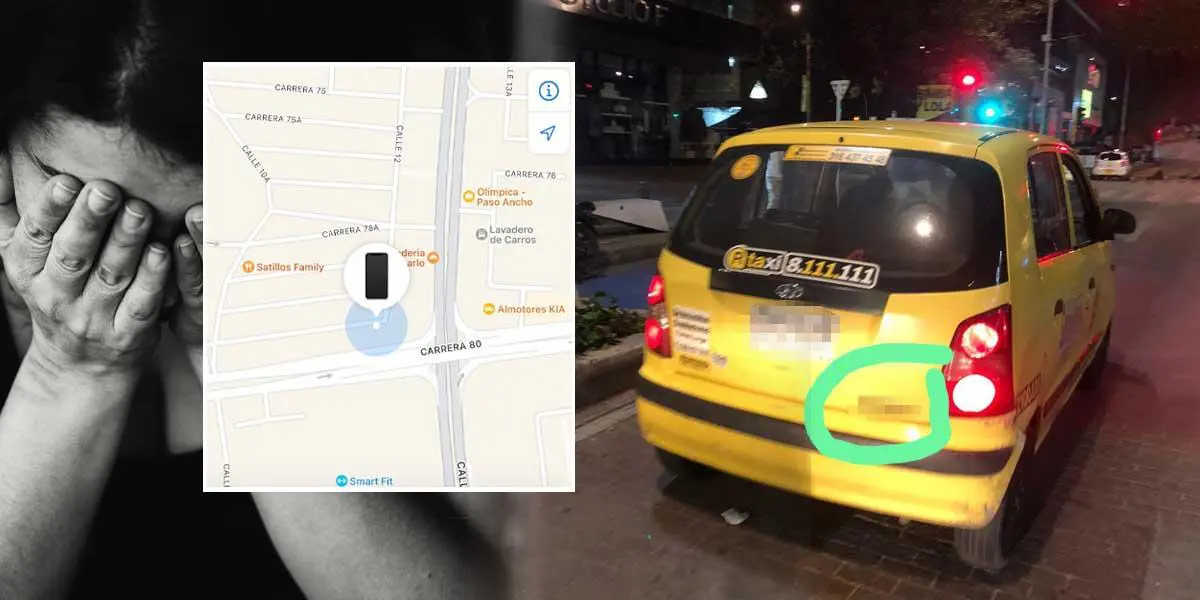 Mujer denuncia que taxista en Bogotá la robó y la golpeó