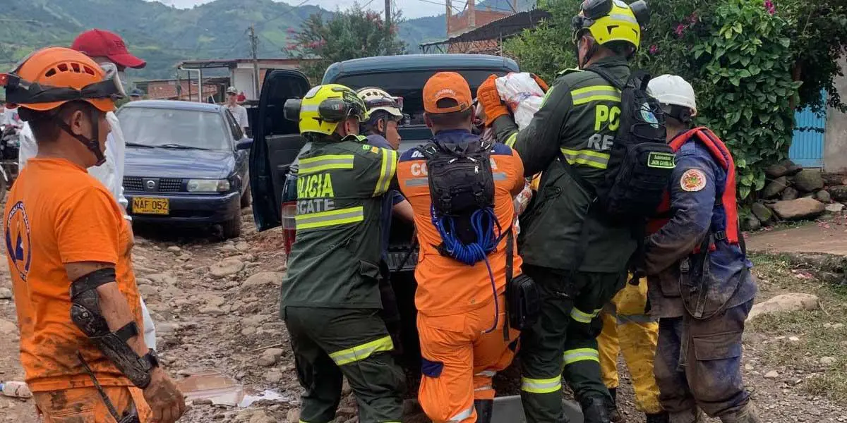 Fuertes lluvias en Supía, Caldas, dejan dos personas muertas y 3.000 familias afectadas