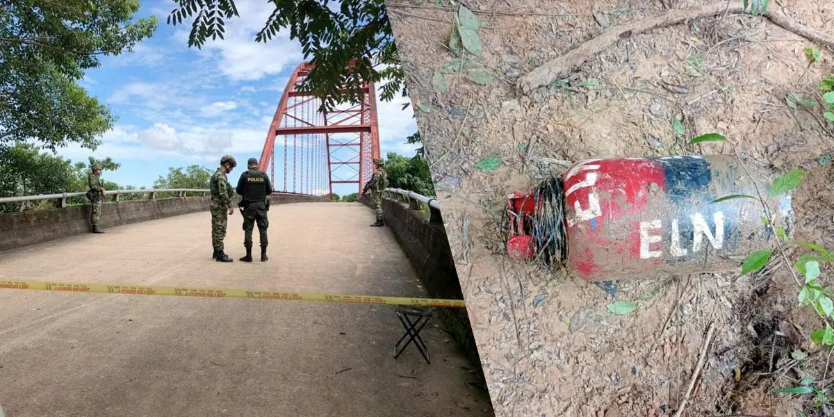 ELN pone explosivo en puente de Cravo Norte-Arauca, Ejército logra desactivar el artefacto