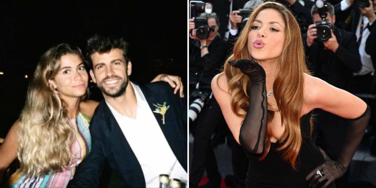 Captan a Clara Chía viendo fotos de Shakira en partido de Gerard Piqué