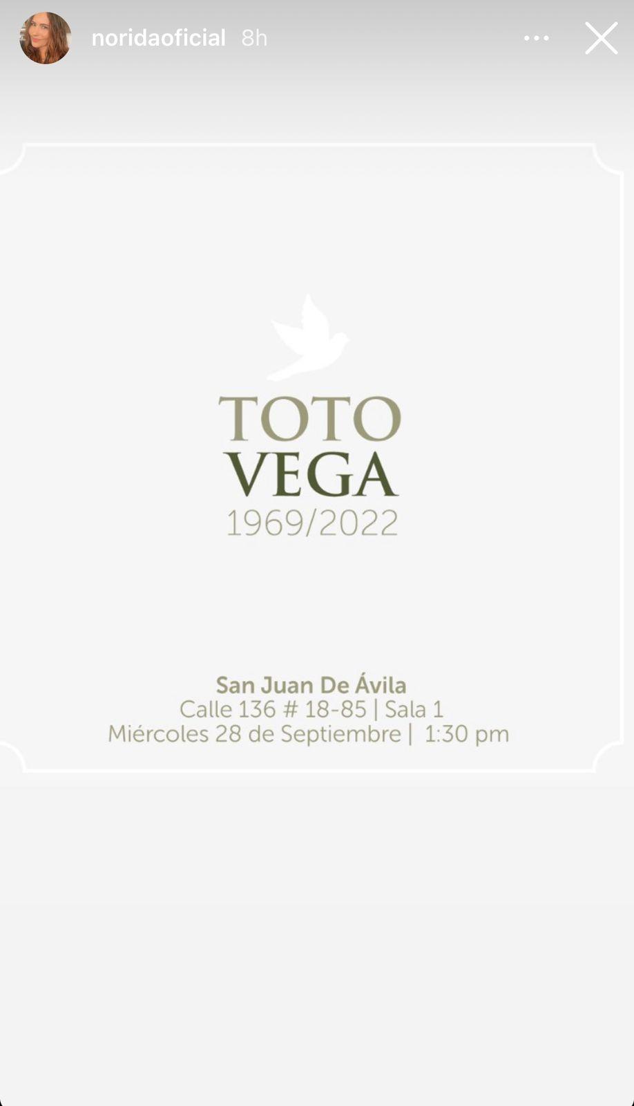sepelio de Toto Vega