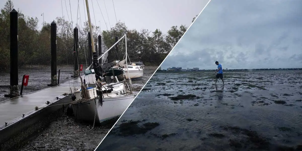 &#8220;Succionó&#8221; el mar y dejó a la bahía de Tampa sin agua: los desastres del huracán Ian en Florida