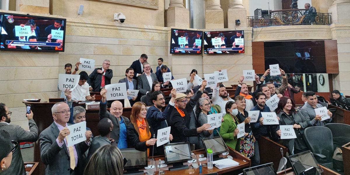Ley 418 de la 'Paz Total' fue aprobada en conciliación - Canal 1