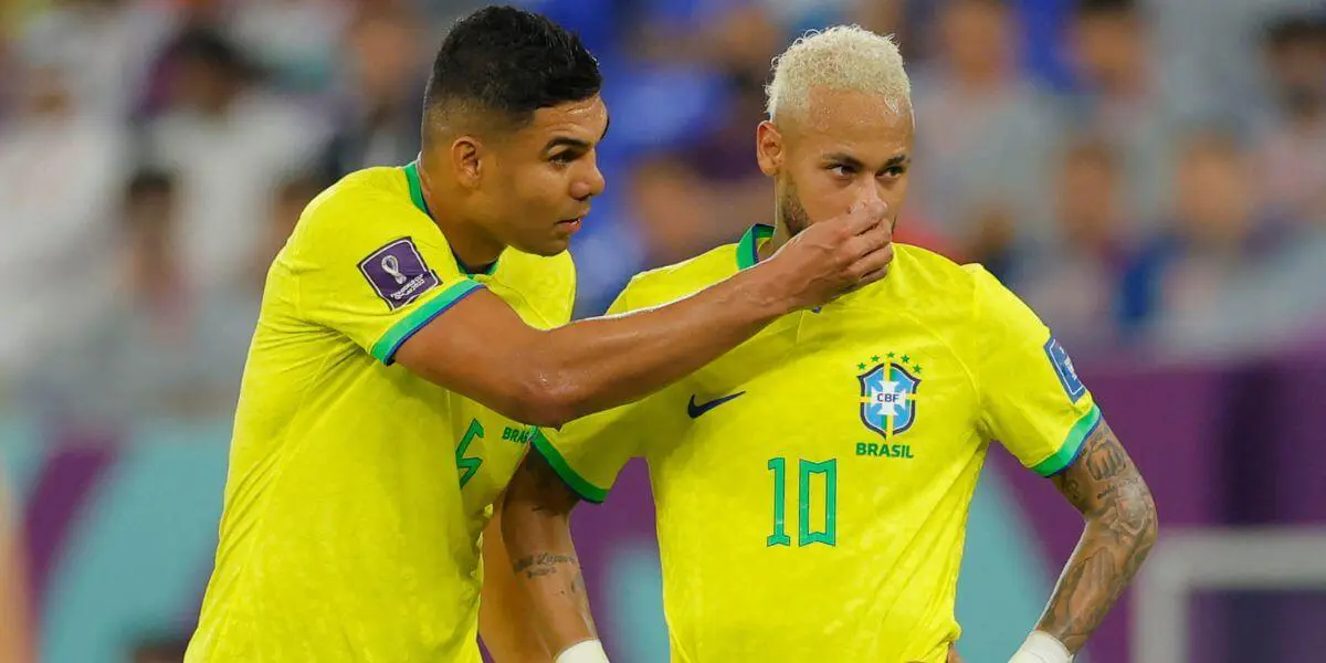 Se revela qué fue lo que Casemiro le untó en la nariz a Neymar en partido de Brasil &#8211; Corea del Sur
