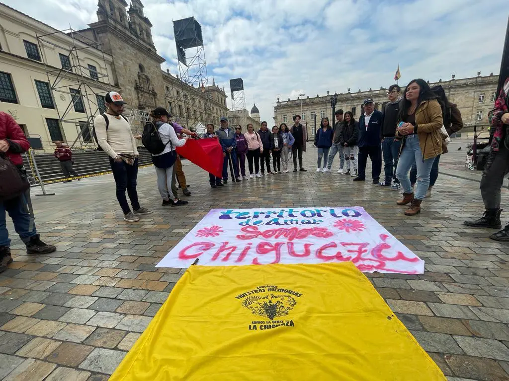 Caravana por las víctimas de la violencia en Bogotá