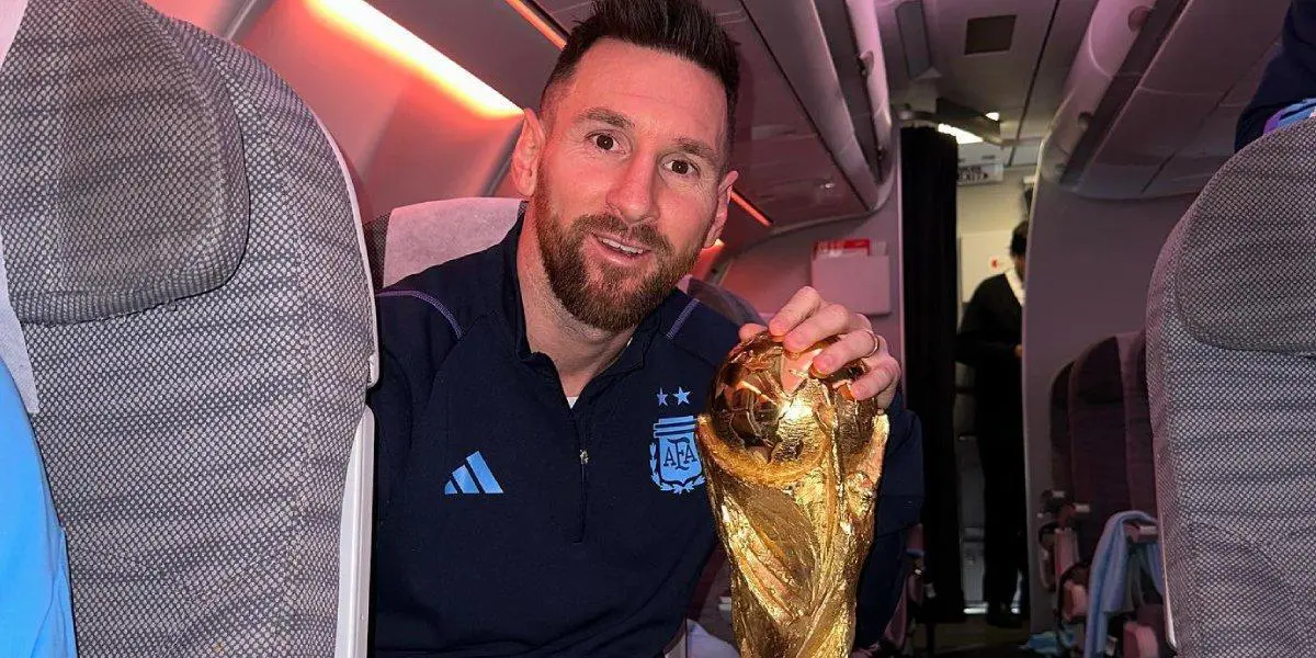 Messi hizo lo que tanto soñó con la copa y las fotos son virales