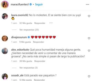 mara cifuentes comentarios fotos