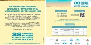 Colombia cuida Providencia, el evento benéfico tras el huracán Lota