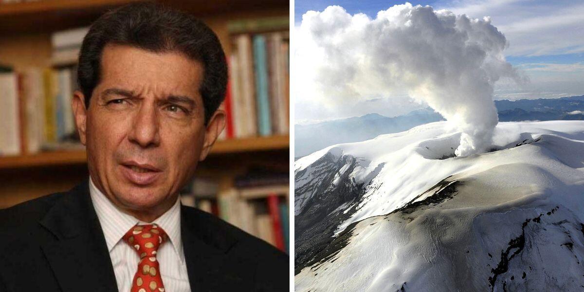 ¿Irresponsable? José Félix Lafaurie publicó antiguas fotografías del Nevado del Ruiz en plena erupción y le llovieron críticas