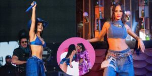 ¡Tremendo! Becky G beso a Natti Natasha en pleno show de Coachella
