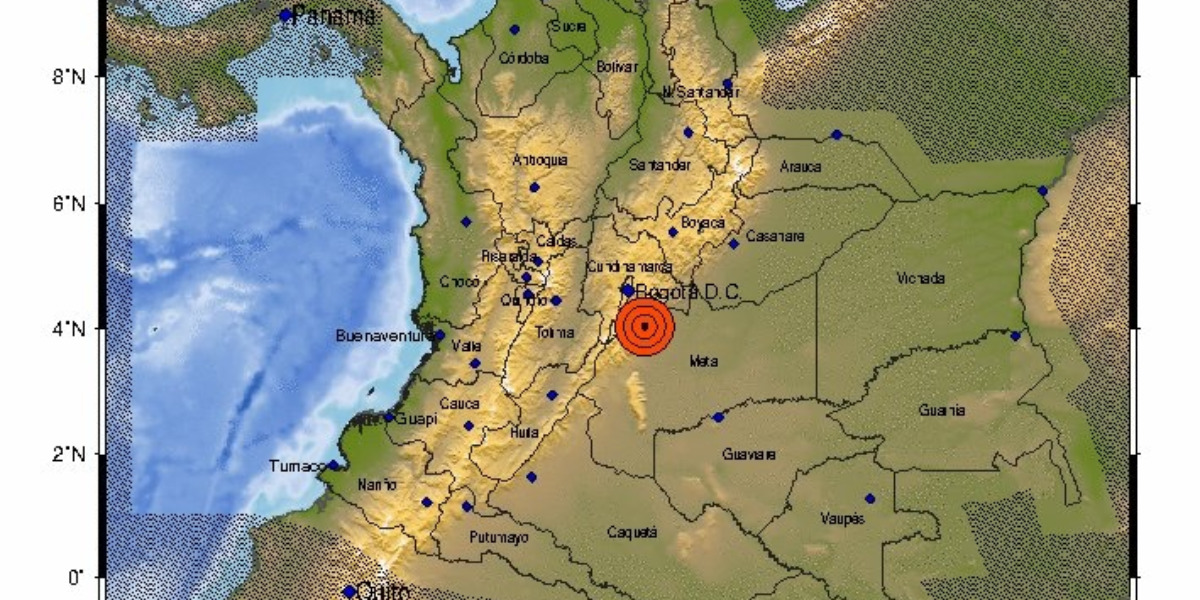 Actividad sísmica en Colombia