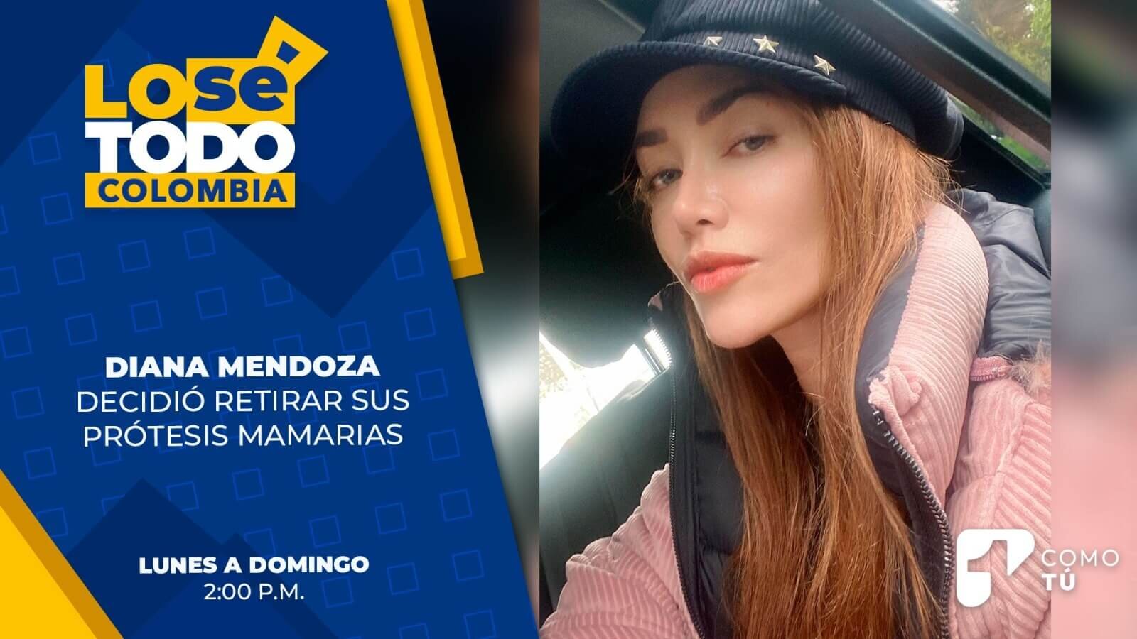 Diana Mendoza se explantó sus prótesis mamarias - Canal 1