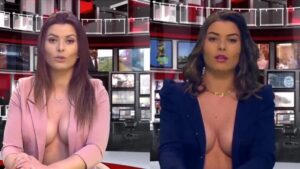 Presentadoras de noticiero son tendencia por grandes escotes en busca de desnudar la verdad