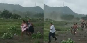 Video: pánico de turistas por tornado en playas de Tubará, Atlántico
