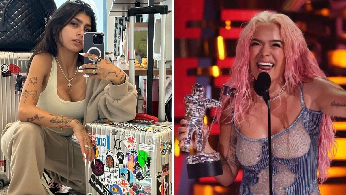 Mía Khalifa defiende a Karol G y dice que los de MTV la robaron - Canal 1