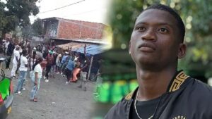 El cuerpo de alias Gomelo fue recibido entre aplausos y disparos en el municipio de Guachené, Cauca