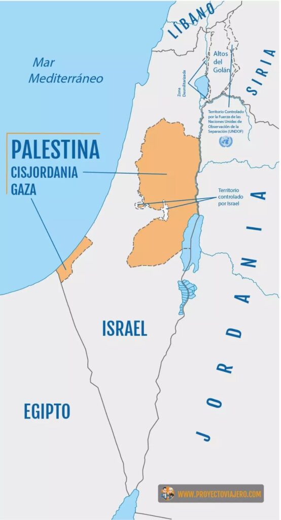 Mapa Palestina