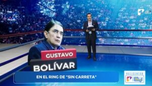 Gustavo Bolívar vs. Claudia López en el ring de Sin Carreta