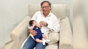Gustavo Petro y la primera foto con su nieto Luka, hijo de Nicolás Petro y Laura Ojeda, ¿reconciliación en la familia del presidente?
