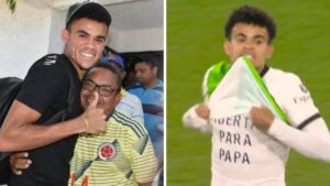 El gol de Luis Díaz por la vida y la paz: con mensaje en su camiseta pide la libertad de su padre