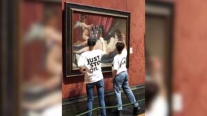 Activistas rompieron vidrio protector de una obra de arte del pintor Velázquez en Londres