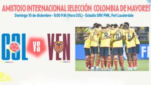 Amistoso de la Selección Colombia de Mayores frente a Venezuela