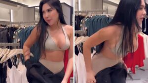 Qué delicia: le comentan a Aida Merlano por quitarse la ropa en un centro comerical