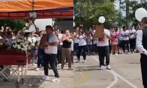 Video | Desgarrador momento: padre bailó el vals con retrato de su hija fallecida en Neiva