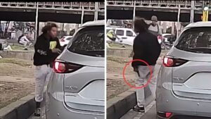 Video | Habitante de calle atraca con arma de fuego a conductor en Bogotá
