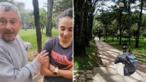 Padre denuncia violento robo a su hija en el parque El Virrey: La tiró al piso