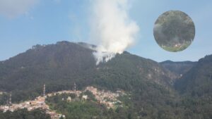 Video | Hombre fue captado prendiendo fuego en la parte baja de los cerros en Bogotá