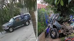 Video | Ladrones se robaron una camioneta, pero se estrellaron y murieron en el impacto