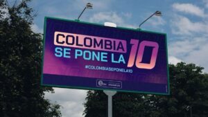 Incertidumbre por valla publicitaria en Bogotá: Colombia se pone la 10