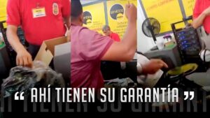 Video | Cliente furioso le tiró cafetera a empleados del Éxito por no hacerle el cambio