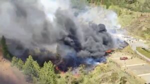 Gigantesco incendio forestal en Antioquia destruyó 35 hectáreas: el fuego aún está activo