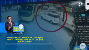 Video | ¿Imprudentes? Sin Carreta habló con mujer atropellada por bus en Bogotá