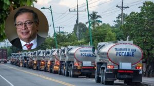 Los 40 carrotanques enviados por el Gobierno a La Guajira están estacionados