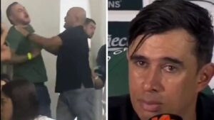 Video | Hincha enfurecido se metió a la rueda de prensa a insultar al técnico de Nacional