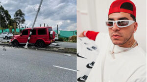 Video | Ryan Castro sufrió fuerte accidente en su lujosa camioneta en vías de Medellín