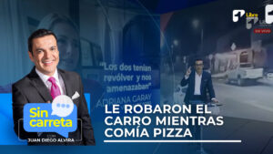Inseguridad disparada en Bogotá: a una mujer le robaron la camioneta mientras comía pizza