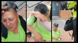 Video | Mujer golpeó a un sujeto semidesnudo que la acosaba en Bogotá: fue arrestado