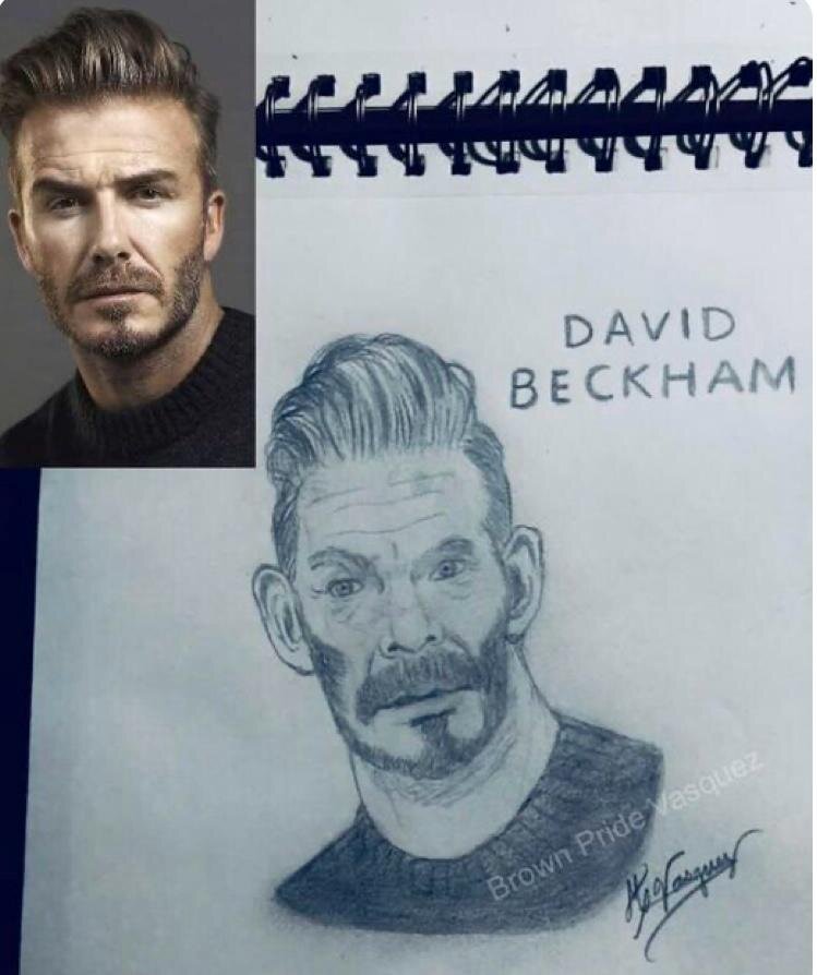 Pintura de David Beckham