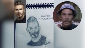 El dibujo de David Beckham que se volvió meme