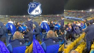 Millos contra Millos, así fue la pelea en el estadio el Campín de Bogotá