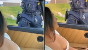 ¡Estaba uniformado! Policía fue despedido por participar en video con modelo de OnlyFans