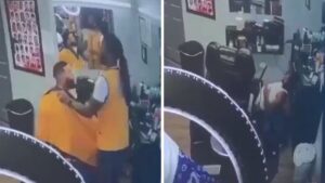 Video | Se armó balacera en peluquería; delincuente, cliente y peluquero involucrados