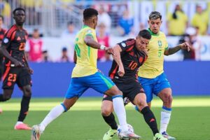 Una Colombia audaz iguala ante Brasil en Santa Clara y jugará ante Panamá en cuartos